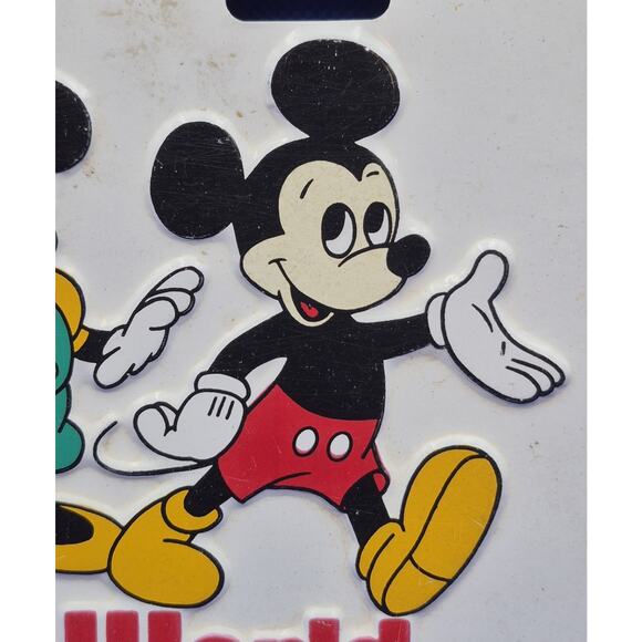 Vintage Walt Disney World Castle Mickey & Friends Metal License Plate 12x6" - Picture 3 of 7